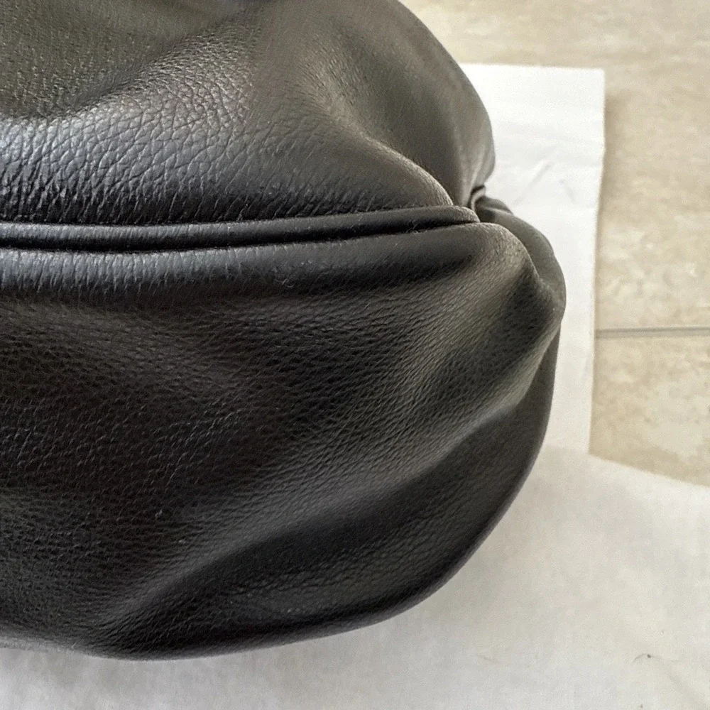 NWT PRADA Black Glace Calf Leather Shopping Tote Bag Purse ALL INCLUSIVE COA BAG - Picture 8 of 16